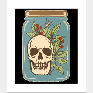 SKULL IN THE JAR Posters and Art